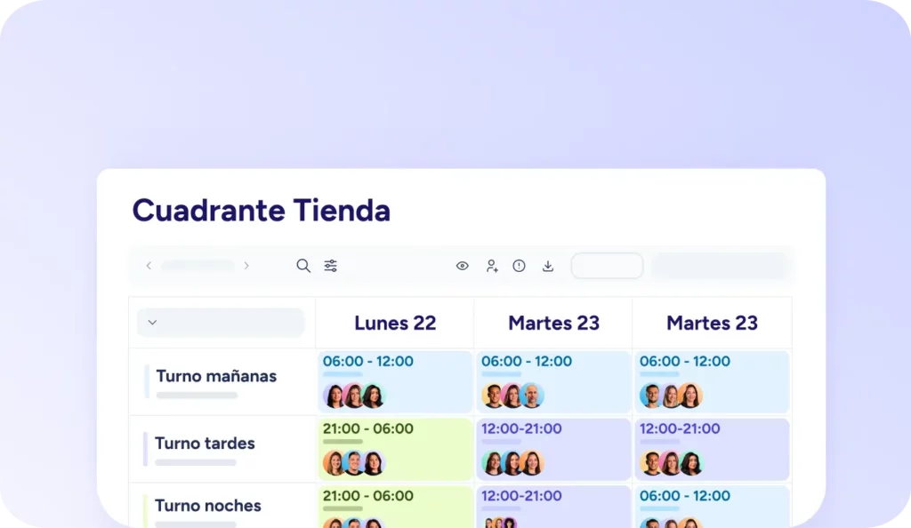 Integración de turnos con la plataforma Sesame HR
